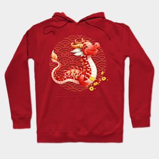 2024 Dragon Chinese New Year Watercolor Hoodie